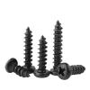 50/100 Self-Tapping Wood Screws M1 M1.2 M1.4 M1.7 M2 M2.3 M2.6 M3 M3.5 M4 Black Mini Cross Recessed Round Head Screws(10mm,M2.6 x 100Pieces) view 1