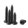 50/100 Self-Tapping Wood Screws M1 M1.2 M1.4 M1.7 M2 M2.3 M2.6 M3 M3.5 M4 Black Mini Cross Recessed Round Head Screws(10mm,M2.6 x 100Pieces) view 2
