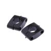 Handlebar Risers 1 2mm Black Motorcycle CNC HandleBar Riser Mount Clamp Adapter Risers view 1