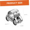 CHILDWEET 4Pcs Heavy Duty Bolt Hose Clamps Adjustable Stainless Steel Clips for Applications Sturdy and Reliable for Fixing Hoses Tubes and Fuel Lines view 2