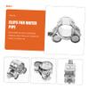 CHILDWEET 4Pcs Heavy Duty Bolt Hose Clamps Adjustable Stainless Steel Clips for Applications Sturdy and Reliable for Fixing Hoses Tubes and Fuel Lines view 3