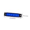Alipis 12Pcs LED Side Light Kit Blue Plastic Lighting Tools for Truck Trailer Boat Easy to Install Durable Safe for Use view 2