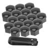 Parliky 20Pcs Lug Nut Covers Durable Dust Protection Caps for Auto Car Hub Screws Design Essential Screw Protectors for Daily Use and Maintenance view 1