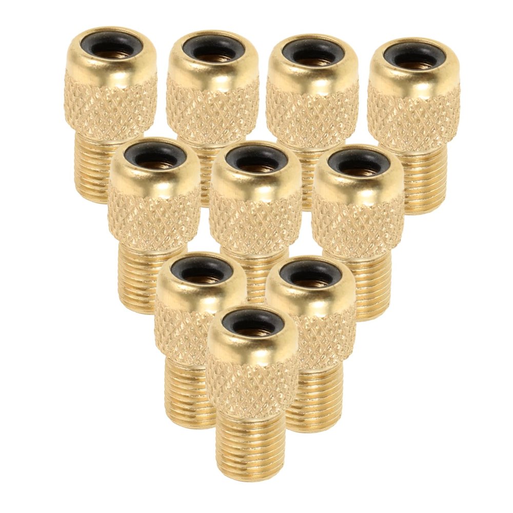 Kisangel 10pcs Bike Tire Pump Converter to Valve Adapters Car Tire Pump Adapter for Bicycles Motorcycles Automobiles