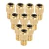 Kisangel 10pcs Bike Tire Pump Converter to Valve Adapters Car Tire Pump Adapter for Bicycles Motorcycles Automobiles view 1
