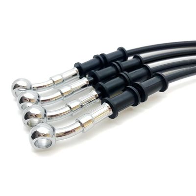 28 degre Black 400 To 2200mm Hydraulic Brake Hose DOT oil Pipe Line Braided Cable 10mm Ban Fit For K YA Hon ATV(800mm)