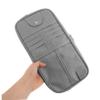 Alipis Sunglass Visor Organizer Visor Storage Glasses Clip Pu Material Card Holder Auto Accessories Interior Gadget Easy Access for Drivers Grey view 4