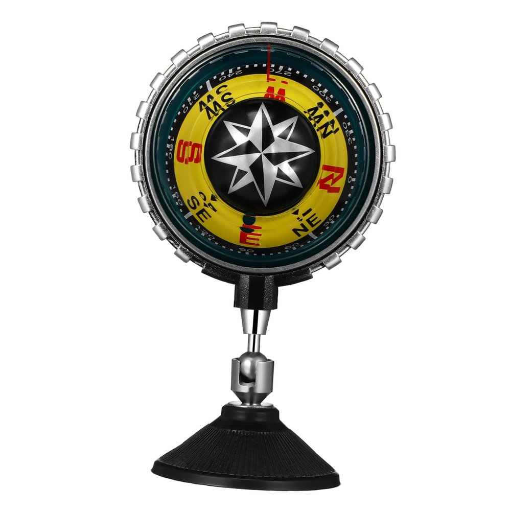EXHUMKY Car Compass Dashboard Mount Accurate Navigation Tool Cup for Automotive Interior Stylish Design for Cars Boats and Outdoor Adventures