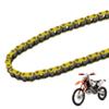 428H Drive Chain 110L Links Motorcycle Chain Compatible with 50cc 70cc 90cc 110cc Dirt Bikes ATV Quads and Bicycles LINGQI Racing Replacement Part(Yellow) view 1