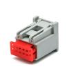 AICNRUT 1/5/10/20/Sets 8 Pin Molex Type Automotive Grey Connector Male Female To Plug Plastic Shell Wiring Socket 30968-1080 30700-1080 AICNRUT(8p female,1 set) view 1