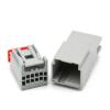 AICNRUT 1/5/10/20/Sets 8 Pin Molex Type Automotive Grey Connector Male Female To Plug Plastic Shell Wiring Socket 30968-1080 30700-1080 AICNRUT(8p female,1 set) view 2