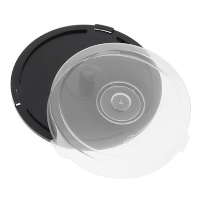 Plastic CD Storage Bucket for 10 Discs, Desktop Media Organizer