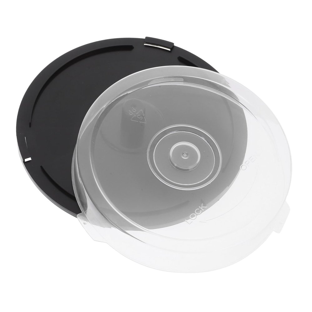 Plastic CD Storage Bucket for 10 Discs, Desktop Media Organizer