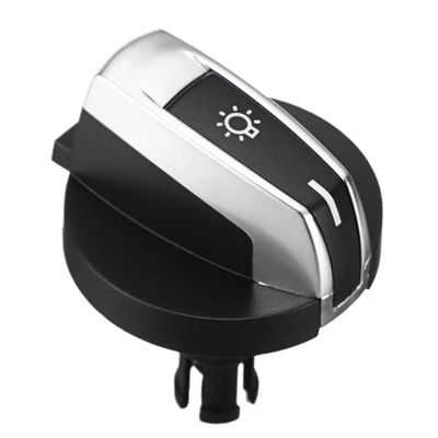 1Pcs Car Headlight Switch Knob Buttons for BMW 5/7 Series X3 X4 F01 F02 F03 F10 F18 F07 F06 F25 F26 Black