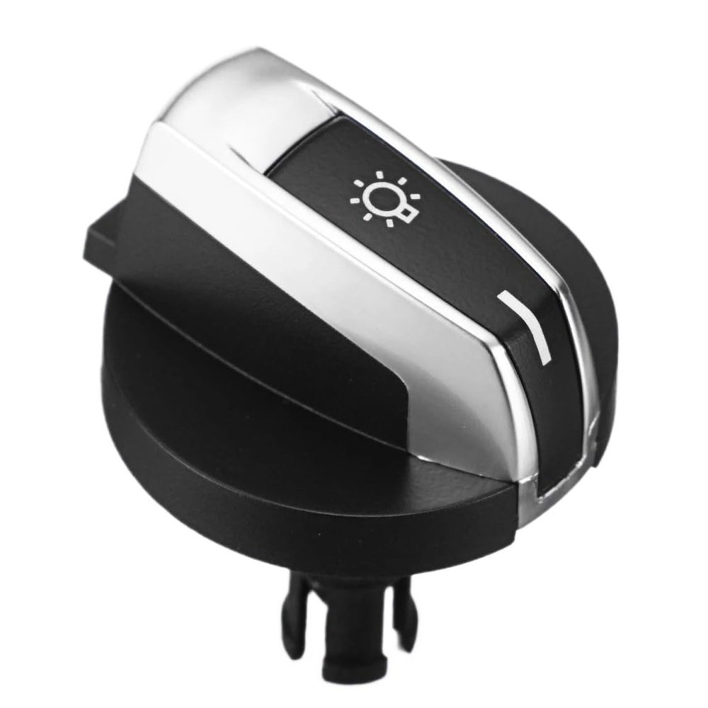 1Pcs Car Headlight Switch Knob Buttons for BMW 5/7 Series X3 X4 F01 F02 F03 F10 F18 F07 F06 F25 F26 Black