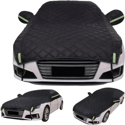 Hail Protector Car Cover Custom fit for Volkswagen Polo MK5 MK6 Hatchback 2009-2023,Half Car Cover with Cotton Lining,Double Cotton,Sun,Hail,Rain and Snow Protection,Outdoor All Weather