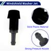 Edinstry Windshield Washer Nozzle No.4805742AB for Chrysler Town & Country 20082016, Dodge Grand Caravan, Ram C/V, Front Spray Jet with 2 Y Connectors, Black Plastic 1 Set view 4