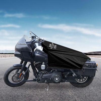 GARGOYLE BELLS Motorcycle Cover Seat Shade Cover Bike Covers Lightweight Half Covers Outdoor Sun Protection All Season Fits Various Motorcycle Models - Black, L