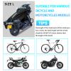 GARGOYLE BELLS Motorcycle Cover Seat Shade Cover Bike Covers Lightweight Half Covers Outdoor Sun Protection All Season Fits Various Motorcycle Models - Black, L view 4