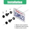 UHANBUT 18PCS License Plate Screws Kit, Stainless Steel Anti-Theft Rustproof Self Tapping License Plate Fasteners with Cap&Gasket, Car Licenses Plates Frame Securing Accessories for Truck, SUV, RV view 3