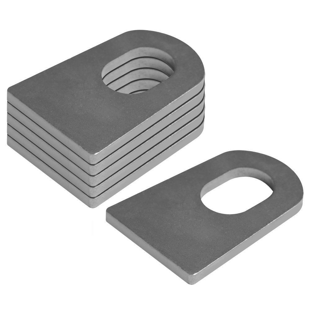 OTTFF 6 Pack Weld-On Slotted Tie Down Tabs, Ratchet Strap Anchor Points
