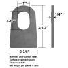 OTTFF 6 Pack Weld-On Slotted Tie Down Tabs, Ratchet Strap Anchor Points view 2