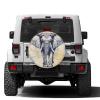Foruidea Beautiful with Elephant Spare Tire Cover Dust-Proof Wheel Tire Cover Fit Trailer, RV, SUV and Many Vehicle 14 Inch view 2