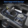 Autorder Central Control Gear Shift Panel Trim Cover for 2022 2023 2024 2025 2026 Toyota Tundra/Sequoia Accessories,Silicone Dashboard Gear Shift Cover Panel for Scratch & Dust Resistant - Black view 4