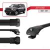 Compatible with Jeep Patriot 2007-2017 ACE-1 Car Roof Rack Cross Bar Black Aluminium 2 Bars view 3