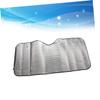 VOSAREA Shade Windshield Cover Single-Sided Visor Sun Block Magnetic Wind Strap Uv-Resistant Weather Car Visor view 3