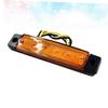 Zerodeko 6 LED Yellow Truck Side Signal Lights 12V LED Tail Lights for Trailers Turn Signal Compatible Trucks and RVs view 3