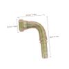 NUOBESTY Small Fuel Line Connector Adapter Sleeve Fittings for High Pressure Versatile Oil Line Hose Replacement for Complex Working Conditions view 2