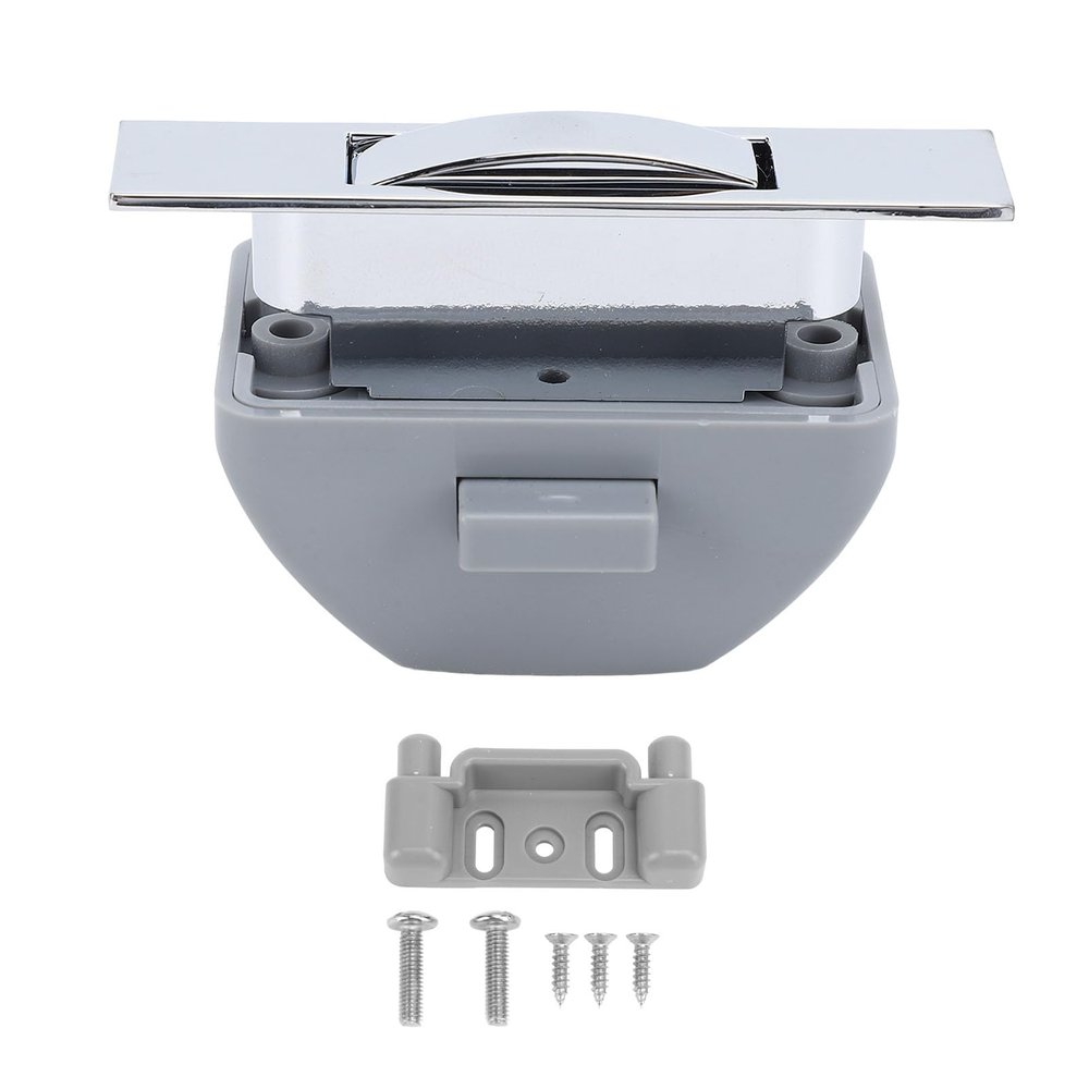 Zohisin RV Push Cabinet Latch Zinc Alloy Keyless Cupboard Locks for RV Yachts Motorhome Caravan with Exquisite Design Keyless Smart Setting Wide Application Sturdy Material and Easy (Chrome)