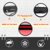 BINQIGOO LED Rear Bumper Reflector Lights Trim for Toyota Land Cruiser LC100 1998-2007, for Lexus LX470| Red Sequential Turn Signal,DRL&Brake Light |Replacement for OEM 8191048050, 8192048050 (Smoked) view 3