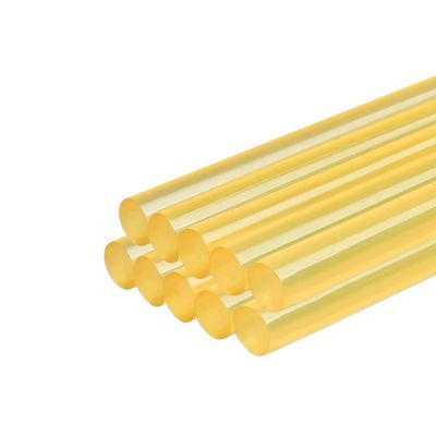 DIQDI Yellow PDR Glue Sticks 10 Pack - High Viscosity Paintless Dent Repair Glue Maximum Holding Power for Doors, Hoods & Rigid Panels - Professional Dent Puller Kit