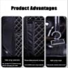 DJAISJNMC 2 Pcs Car Seat Kick Mats Back Seat Protector for Porsche Macan Electric/4 Electric/4S Electric/Turbo Electric, Car Leather Kick Mats,Car Seat Back Protection Pad,Anti-Kick Scratch Resistant view 4