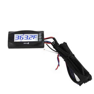 Premium ABS Digital Motorcycle Coolant Temp 22mm Handlebar Mount Backlit LCD Display Real Time Monitoring Overheat Alert