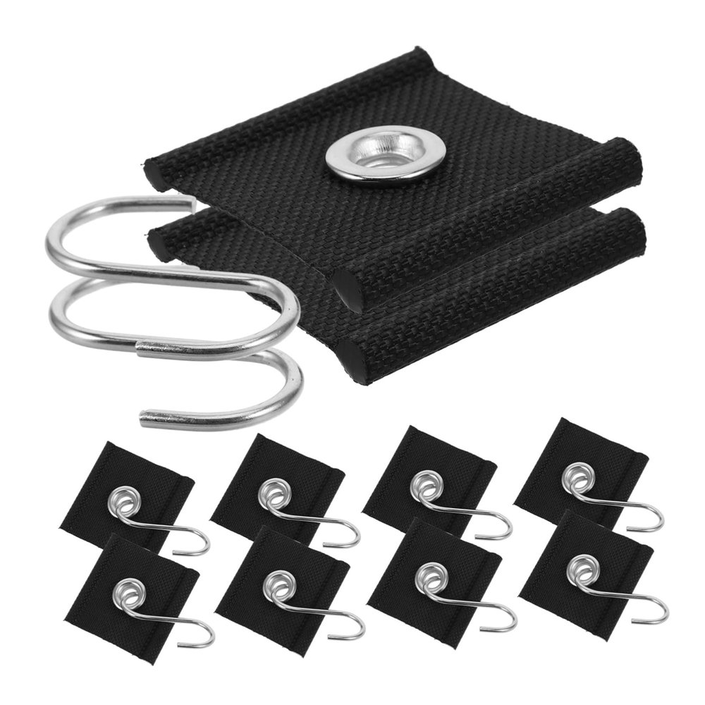 SOESFOUFU 10Sets Rv Hanger Hooks for Awning Setup Heavy Duty Clips Compatible with Rails for Campers Caravans and Outdoor Use