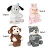 YWJLQH Animal-Themed Car Tissue Box Holder for Paper Storage, Pig view 2