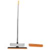 Gatuida Car Window Squeegee Scrubber with Long Handle Multi Functional Tool for Windshield and Windows Soft Bristles for Efficient Cleaning Durable Construction User Friendly Design view 1