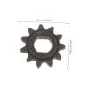 BUGUUYO 11-Tooth Mini Bike Sprocket Replacement Part for Electric Bicycle D Shape Hole Metal Chain Design Compatible Razor and Dirt Bikes view 2