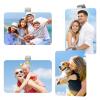 4 Pack Sublimation Car Visor Photo Clips, Blank PET Sun Visor Picture Frame, DIY Personalized Photo Holder for Car, Vertical & Horizontal Display, Unique Drive Safe Gift for Dad, Mom, Friends view 1