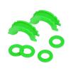 Nawwgy Shackle Isolator Upgraded DRing Shackle Covers & 4Pcs Washer Fits 3/4 inch Shackle Gear Design Rattling Protections Off-Road Vehicle Trailer Rubber Protective Cover view 1