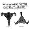 Cabilock Motorcycle Oil Filter Wrench Dual Directional Adjustable Oil Removal Tool with Claw Design for Secure Grip and Easy Access to Fuel Filters Durable Steel Construction view 3