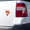 Watercolor Amaryllis Flowers Sticker - Waterproof Vinyl Decal for Car Bumper, Laptop, Luggage, Water Bottle, Phone Cases, Wall, Window, Sticker Size - 6'' Longer Side view 3