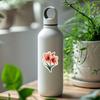 Watercolor Amaryllis Flowers Sticker - Waterproof Vinyl Decal for Car Bumper, Laptop, Luggage, Water Bottle, Phone Cases, Wall, Window, Sticker Size - 6'' Longer Side view 4