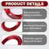 YiZenion Speaker Decoration Rings, Car Interior Decor Compatible with Honda Civic 10th Gen(Except LX) 2016 2017 2018 2019 2020 2021, 2pcs (Red) view 3