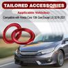 YiZenion Speaker Decoration Rings, Car Interior Decor Compatible with Honda Civic 10th Gen(Except LX) 2016 2017 2018 2019 2020 2021, 2pcs (Red) view 4