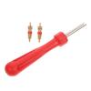 Anneome 1 Set Valve Core Remover Tool with Valve Cores for Quick Tire Replacement for Cars Motorcycles and Bicycles Durable Integrated Design for Go Maintenance view 1