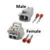 automotive connectors 1/5 Set 2 Pin Automotive Connector 90980-11019 easy replacement(Male,1 Set) view 2